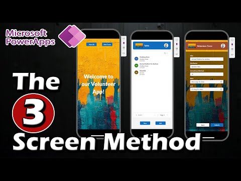 Create a Power App with 3 Screen Templates (Beginner Tutorial)