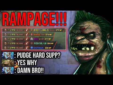 Support Pudge Player? Watch This!! WTF POS5 Pudge RAMPAFE Insane MOVE!!