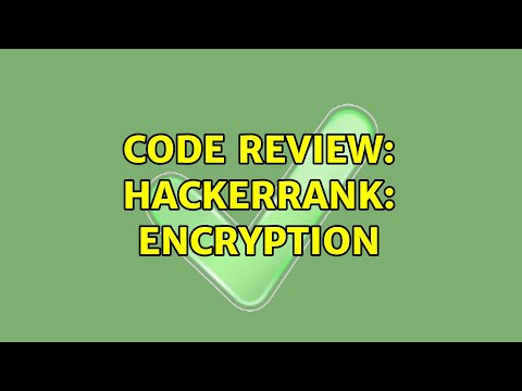 Code Review Hackerrank Encryption 3 Solutions