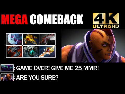 Farm Machine Anti Mage 1000 GPM Defend Mega Creeps - Crazy Comeback Pro Rank Dota 2