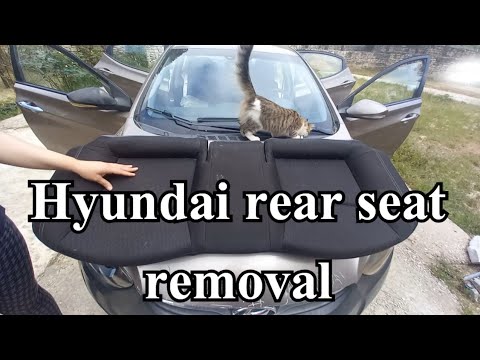 EASY! removing the rear seat on Hyundai elantra
