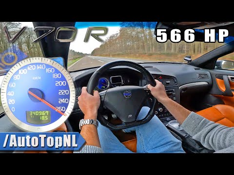 566HP VOLVO V70R on AUTOBAHN [NO SPEED LIMIT] by AutoTopNL