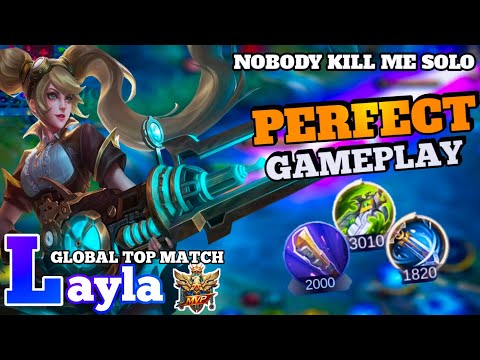 28 KILL!! LAYLA PERFECT GAMEPLAY! GLOBAL TOP 1 MATCH LAYLA MOBILE LEGENDS