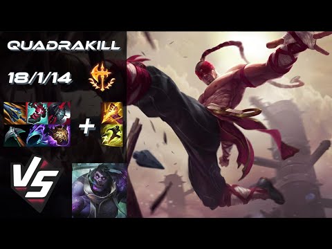 JUNGLE Lee Sin vs Dr. Mundo [QUADRAKILL] - NA Challenger Patch 25.S2.5