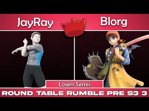 RTR Pre S03 Finale | JayRay (Wii Fit Trainer) vs Blorg (Hero) | Losers Semis | SSBU Ultimate