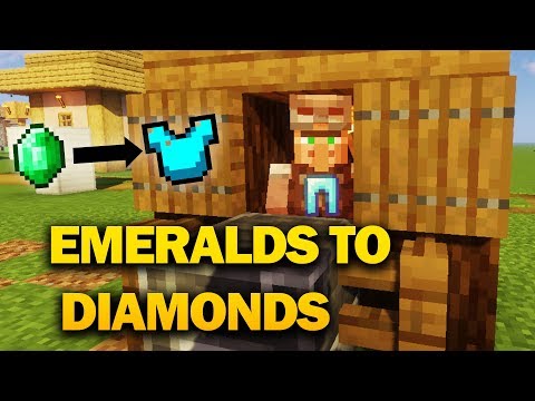 Best Villager Trades [EMERALDS TO DIAMONDS] - Minecraft