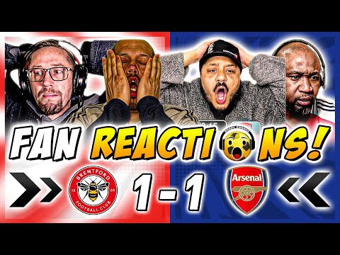 Arsenal Fans GUTTED 🤣 Reactions to Brentford 1-1 Arsenal | Premier League Fan Reactions