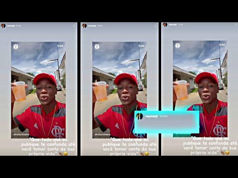 Neymar Jr posta vídeo do Rony oliveira no Instagram e ele fica muito feliz