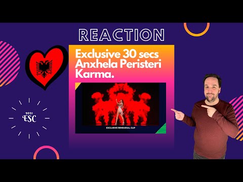 REACTION: ANXHELA PERISTERI - KARMA (Exclusive Rehearsal Clip / 2nd Rehearsal)