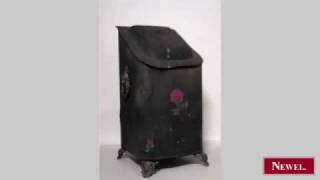 preview picture of video 'Antique American Country style (19th Cent) black tole coal'