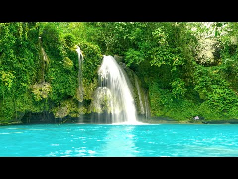 2 HOURS noise of the Waterfall. Waterfall with the sound of water. Calming effect. Music for sleep.