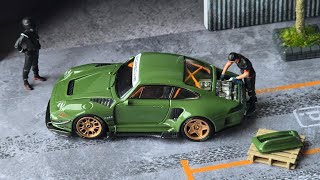 DCM 1/64 scale Cyberpunk RWB 993. Diecast Car, Limited Edition 059.