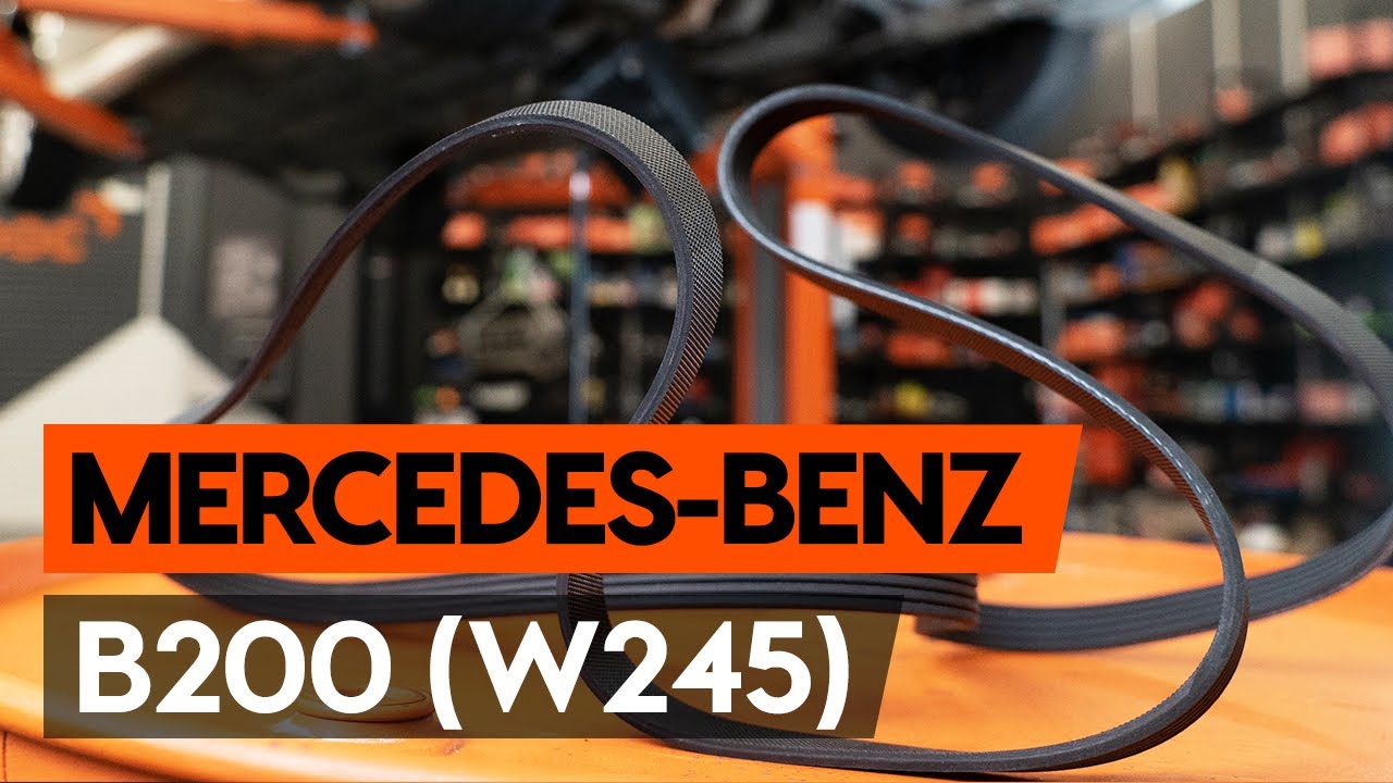 Kaip pakeisti Mercedes W245 dirzas polifoninis - keitimo instrukcija