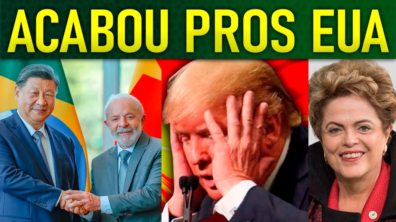 Trump CH0RA de PÂNlCO!! China e Brasil fecham MEGA-ACORDO pra DESDOLARIZAÇÃO!!! Fim do imperialismo!