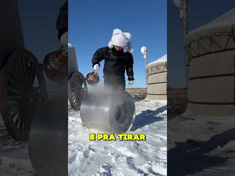 É ASSIM QUE USAM O GELO NO NORTE DA CHINA