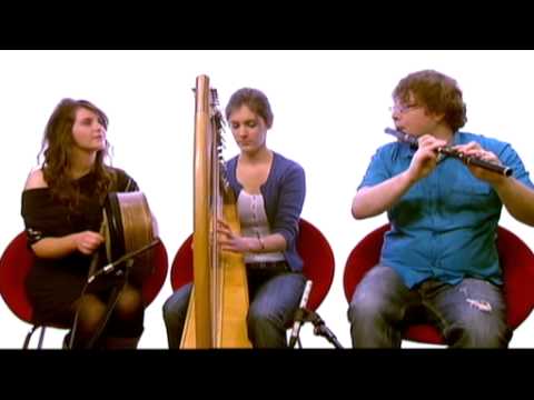 Robert Harvey (flute), Eilis Lavelle(harp) and Aimee Farrell Courtney(bodhran): Farewell to Eireann