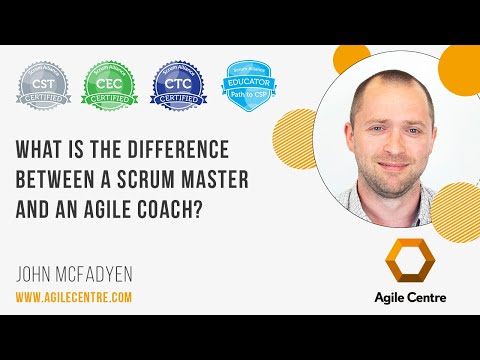 What is the difference between a scrum master and an agile coach?