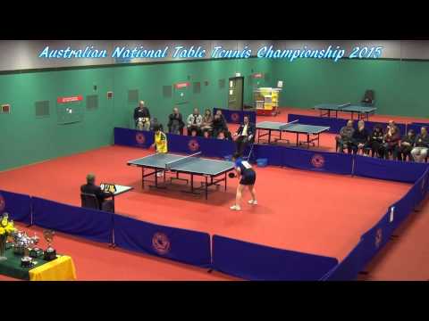 Table Tennis Australian National Championship - WO Final Sally Z vs Jiang FL