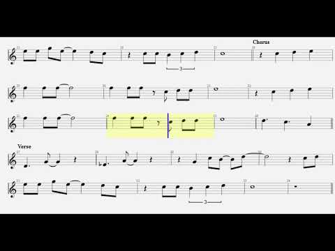 "Beatles - I'll Follow The Sun" Score for C Key Instruments