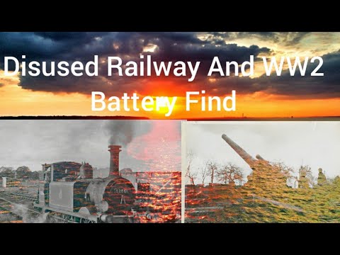 Hayling Island  Hampshire Walk a disused Railway The Beach And A Old WW2 Battery