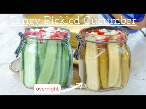 [English SUB] Tangy Asian Pickled Cucumber Recipe | Pickled Cucumbers Ready In Days Not Weeks