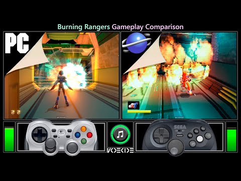 Burning Rangers (PC vs Sega Saturn) Gameplay Comparison