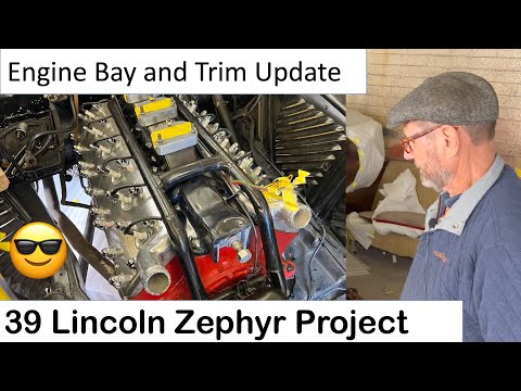 39 Zephyr Part 10. Engine compartment & Trim Update - 1939 Lincoln Zephyr V12 Coupe Project