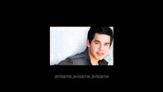 Notice Me (subtitulada en español) - David Archuleta