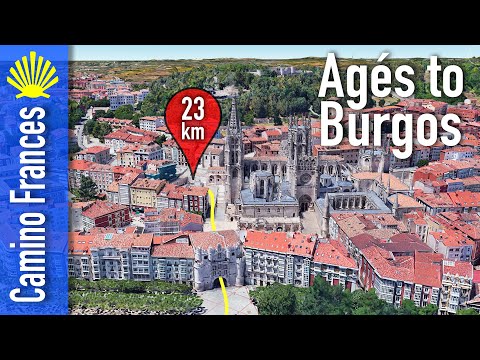 Camino Frances Map 13 | Burgos | Agés to Burgos 22.8 km
