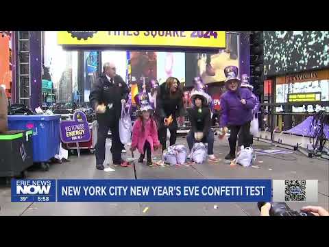 Make You Smile: New York City's New Year's Eve Confetti Test