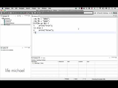 Comparing Strings Operators in Perl