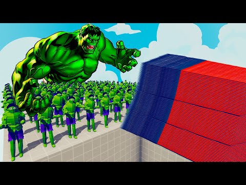 200x HULK + 1x GIANT vs EVERY GOD - Totally Accurate Battle Simulator TABS1