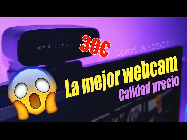 Vídeo relacionado con Spedal Webcam 1080P 60fps, Dos Micrófonos Estéreo, Enfoque Automático Streaming Cámara Web para OBS XSplit Skype, Compatible con Linux Mac OS Windows 10/8/7