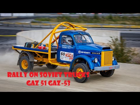 RALLY ON SOVIET TRUCKS GAZ 51 GAZ-53 #trending #extreme #rally