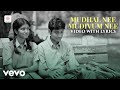 Mudhal Nee Mudivum Nee Title Track Video With Lyrics Darbuka Siva Sid Sriram