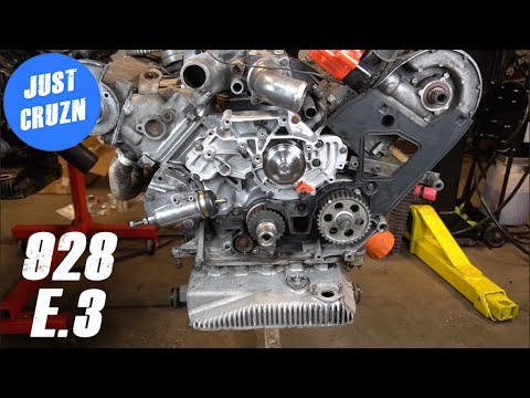 Engine work on budget 928 track car build.