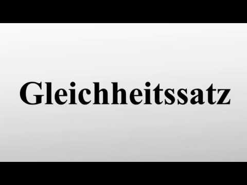 Gleichheitssatz