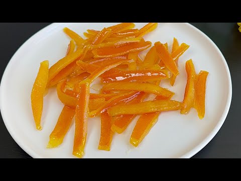 Comment Faire des Écorces d'Oranges Confites Facilement !🍊Idéales pour vos Pâtisseries !