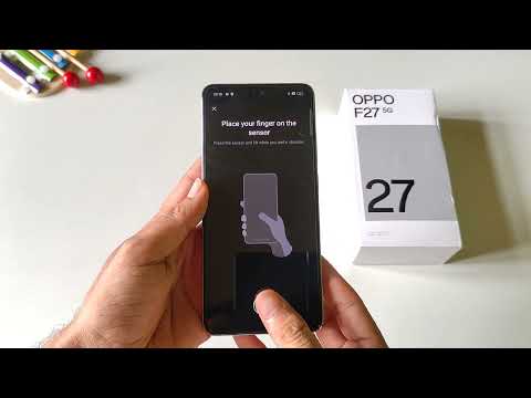 How to set fingerprint lock in  Oppo f27 5g / fingerprint sensor Setting / fingerprint