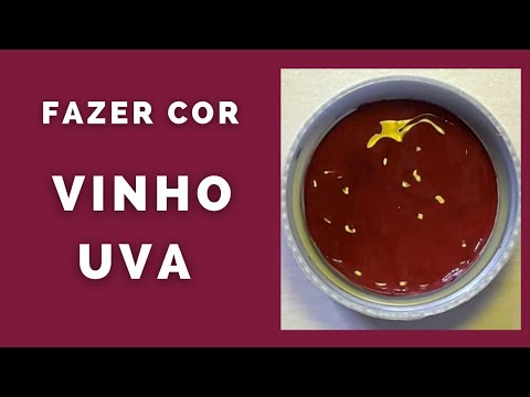 Como fazer a cor Vinho uva mistura de cores