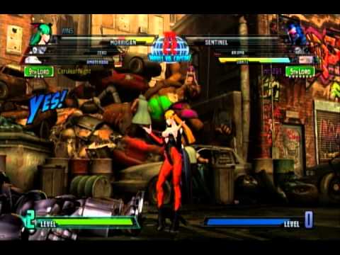 Marvel vs Capcom 3 (PS3) -- Non-Ranked Matches 117 - No big threat without Sent. (Part 1/2)