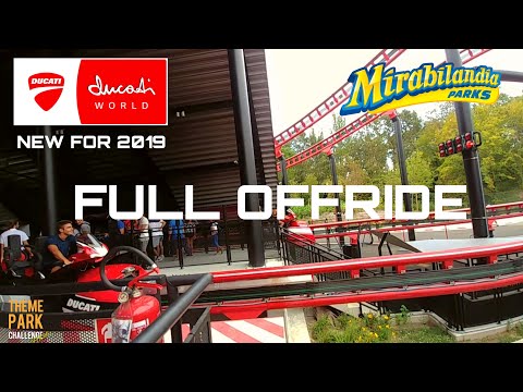 DESMO RACE full OFFRIDE + Queue | DUCATI WORLD | NEW FOR 2019 | Mirabilandia Cinematic