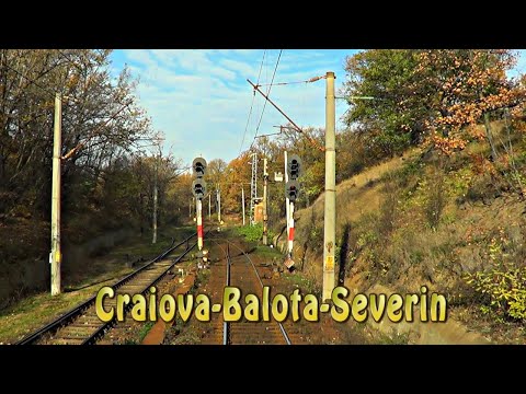 CRAIOVA-BALOTA-SEVERIN-IN LOCOMOTIVA-TRAIN CAB VIEW-Führerstandsmitfahrt- WWE-TRENI-KSI-asmr-ZUG