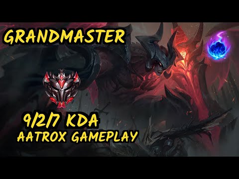 Pekin Woof (AATROX) - 9/2/7 KDA MID GAMEPLAY - NA Ranked GRANDMASTER v9.6