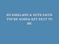 Bo Kirkland Ruth Davis You Re Gonna Get Next To Me