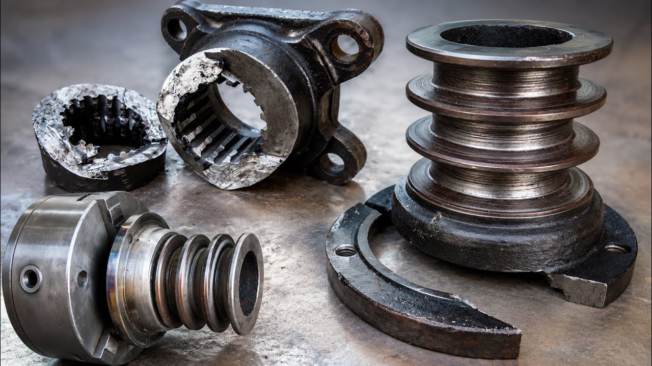 Two "Impossible" Repairs in One Video | Cast Iron Pulley & Splined Hub Rebuilt from Zero