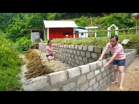 Full video:120 Days Building house, Amazing technique build farm, Green forest life, free bushcraft