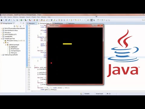 Java Game Coding Basic Snake Game Eclipse Tutorial