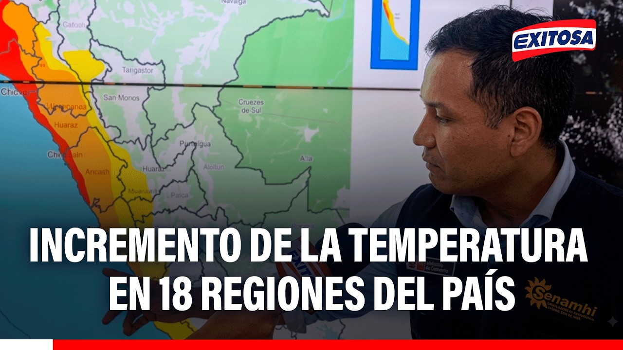 🔴🔵 18 regiones del país presentarán altas temperaturas a partir de este martes, según SENAMHI
