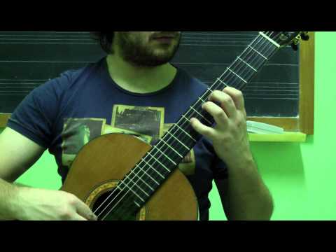 Scales For Classic Guitar (A.Segovia) Re# (diesis) or Mib (bemolle) Major (Maggiore)